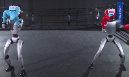 Pred ulazak u ring: Pogledajte kako se roboti-boksači pripremaju za meč