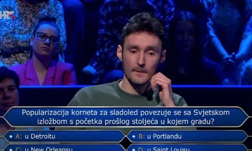Pitanje o kornetu u 'Milijunašu' zaustavilo natjecatelja pred većim dobitkom