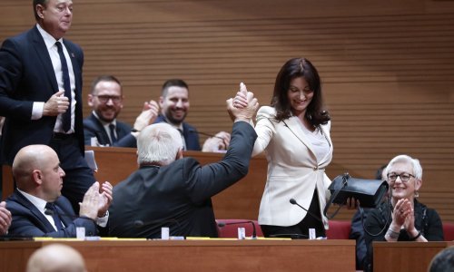 Dočekana kao zvijezda: Pogledajte kako su se HDZ-ovci u Saboru oprostili od Nataše Tramišak