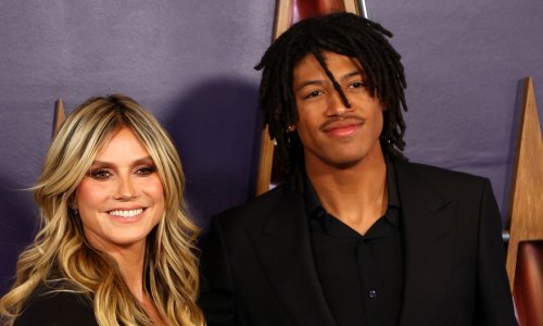 Nisu skidali pogled s njih: Heidi Klum se pojavila s posebnom pratnjom na crvenom tepihu