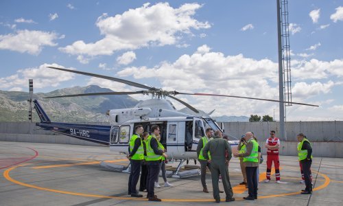 U Dubrovniku predstavljen američki helikopter Subaru Bell 412 za prijevoz pacijenata