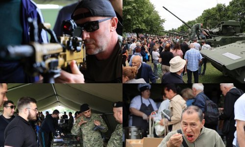 Tenkovi, haubice, puške i red za grah; evo što je sve HV pokazao građanima na Jarunu