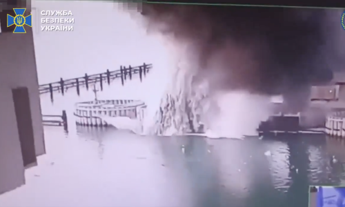 VIDEO Ukrajinci pogodili Krimski most: 'SBU uvijek dovodi stvari do kraja'