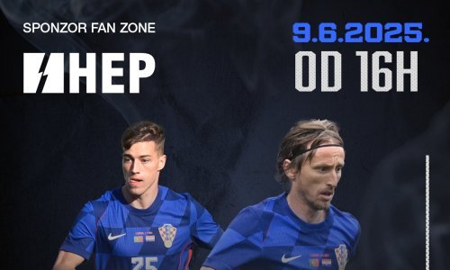 Spektakl u Osijeku ispred Opus Arene uoči utakmice Hrvatska - Češka