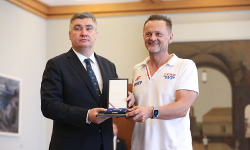 Pero Kuterovac i predsjednik RH Zoran Milanović