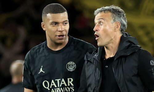 Luis Enrique (desno) i Kylian Mbappe