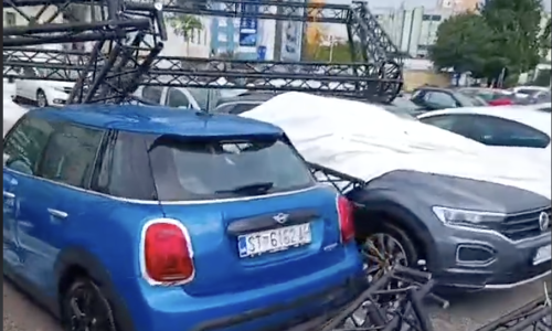 VIDEO Srušena kompletna konstrukcija pozornice festivala Ultra Europe koji treba početi za tri dana