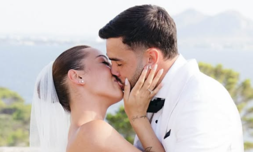 Oženio se vratar Arsenala: Pogledajte raskošnu vjenčanicu njegove odabranice