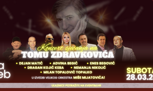 Koncertna posveta Tomi Zdravkoviću u Areni Zagreb 2026.