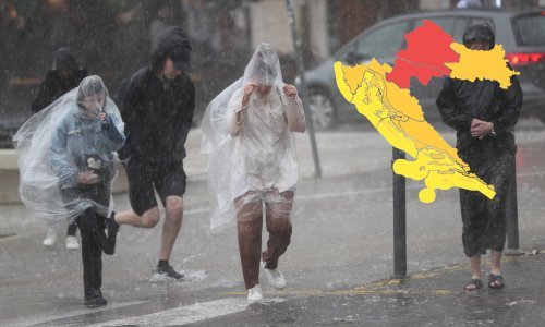 Izdano upozorenje za cijelu Hrvatsku: Dolaze tuča, grmljavinsko nevrijeme i obilna kiša