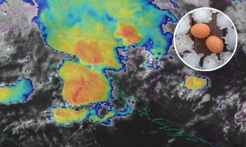 VIDEO Pijavica i meteotsunami u Istri, u Sloveniji tuča veličine jajeta