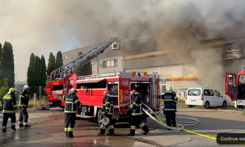 Veliki požar u Osijeku: Gori poslovna zgrada