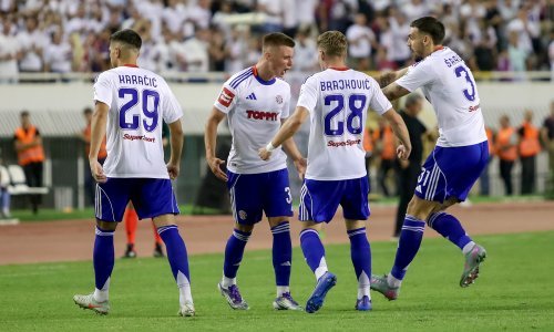 Hajduk preokretom pobijedio albanski Dinamo; pogledajte golove za slavlje na Poljudu