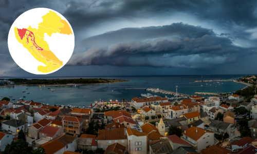 DHMZ povisio stupanj upozorenja: U ovom dijelu Hrvatske vrijeme će biti iznimno opasno, izbjegavajte putovanja!