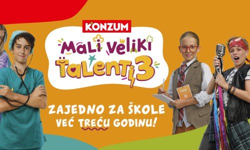Kreću Konzumovi Mali veliki talenti 3 – fond gotovo 800 tisuća eura