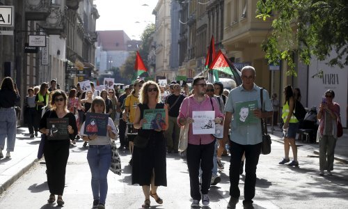 Hrvatski novinari izašli u šetnju solidarnosti za Gazu: Budimo na pravoj strani povijesti