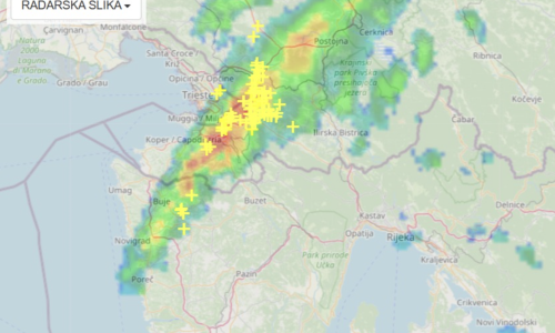 Opasna meteorološka pojava razvila se u Istri: Trenutno je najgore u Bujama