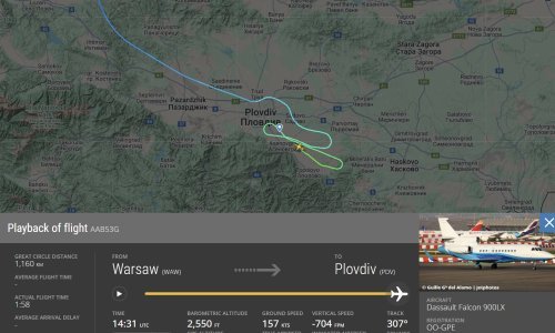 Flightradar: Avion s Von der Leyen odašiljao je dobar signal cijelo vrijeme