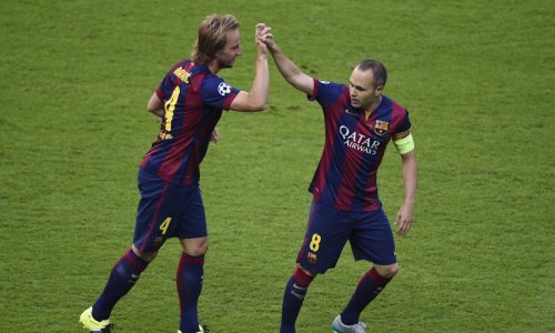 Ivan Rakitić Andres Iniesta FC Barcelona