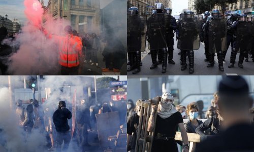 Kaos u Francuskoj: Lete dimne bombe, na ulicama deseci tisuća policajaca, uhićeno 200 ljudi