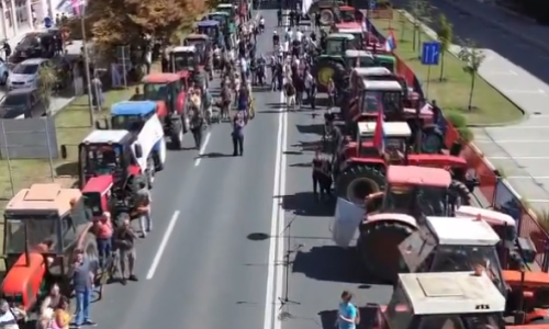 VIDEO Novi Sad blokirali prosvjednici: 'Traktor stiže, huljo moja'