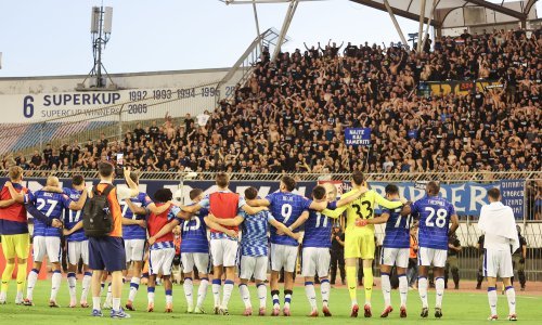 Pogledajte slavlje Dinamovih igrača i BBB-a nakon velike pobjede na Poljudu