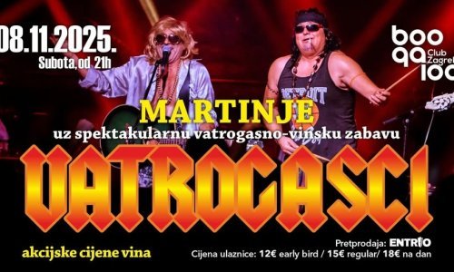 Vodimo vas na Martinje s Vatrogascima u klubu Boogaloo