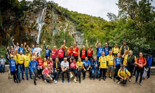 Zagrebački sportski djelatnici na čarobnim Plitvicama odradili trening kako bi potaknuli druge