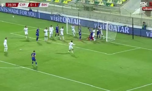 Pogledajte najbizarniji gol kvalifikacija; golman Cipra darovao gol BiH