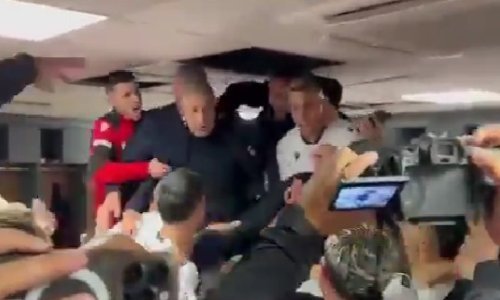 Pogledajte ludnicu u svlačionici Albanije nakon velike pobjede protiv Srbije