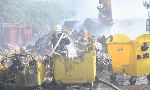 Dubrovnik: Izbio požar u pogonu za preradu papira
