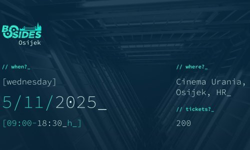 Osijek u znaku informacijske sigurnosti: stižeBSides 2025 konferencija