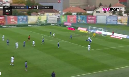 Pogledajte krasan gol Rijeke u zadnjim sekundama prvog poluvremena u Koprivnici