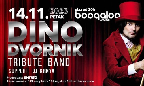 Vodimo vas na koncert posvećen Dini Dvorniku u klub Boogaloo