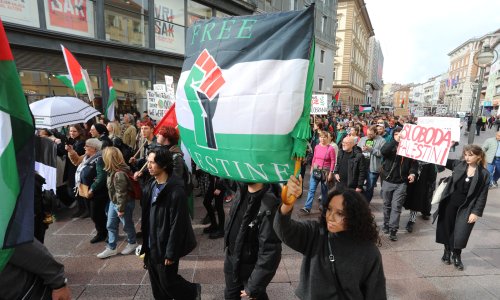 Nekoliko stotina ljudi na prosvjedu za Palestinu u Rijeci