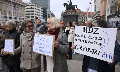 Umirovljenici prosvjedovali u Zagrebu: S ovom mirovinom ne možemo živjeti