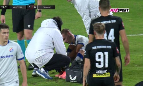 Šok za Dinamo! Pogledajte kako je zvijezda Modrih u bolovima napustila teren