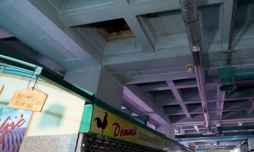 Urušio se strop na zagrebačkom Dolcu, zatvorili dio tržnice. Oglasio se Holding