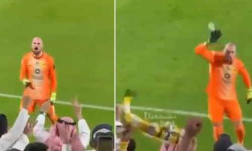 Srpski golman ružno provocirao Ronaldove navijače pa dobio čašu u glavu