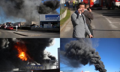 Civilna zaštita moli ljude da zatvore vrata i prozore, na požarište u Sv. Nedelji stigao i robot