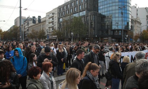 Dvije Srbije ispred beogradske skupštine: Ćaciji raspalili cajke, Hrka  poslala važnu poruku