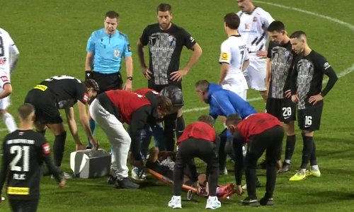 Pogledajte trenutak kada je utihnuo stadion u Gorici: Hit igrača Vukovara iznijeli na nosilima