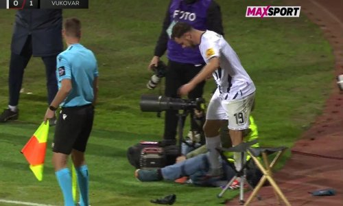 Bizarna situacija u SHNL-u: Pogledajte kako je fotograf zasmetao igraču Gorice