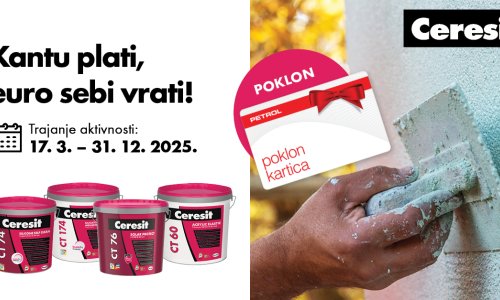 Ceresit nagrađuje vašu lojalnost: nagradni natječaj 'Kantu plati, euro sebi vrati!'