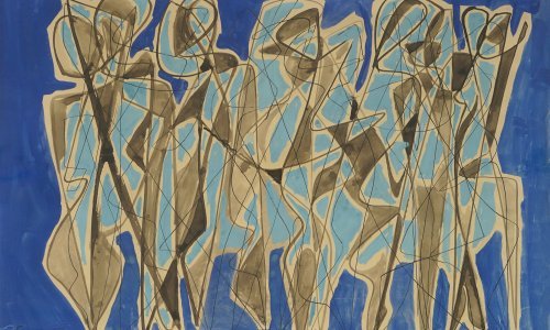 Članovi grupe EXAT 51 na aukciji kuće Artmark