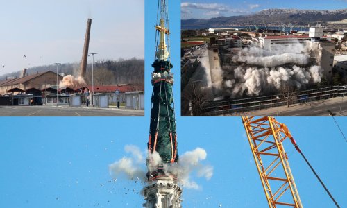 [VIDEO] Bruse se detalji rušenja Vjesnika: Nije prvi put da se eksplozijom uklanjaju simboli hrvatskih gradova