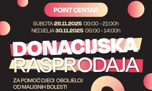 Podržimo male borce: Donacijska rasprodaja u Pointu poziva građane da učine veliko dobro