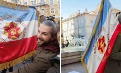 Obersnel: 'Ja sam je donio na marš! To nije jugoslavenska, već zastava SUBNOR-a!'