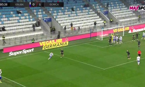 Osijek izjednačio nakon ubačaja Čoline iz auta; pogledajte gol za 1:1