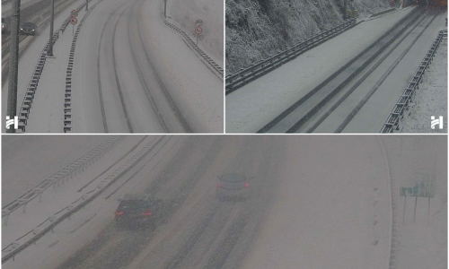 Gust snijeg pada diljem Hrvatske, DHMZ upozorio: Moguće su mećave i zapusi